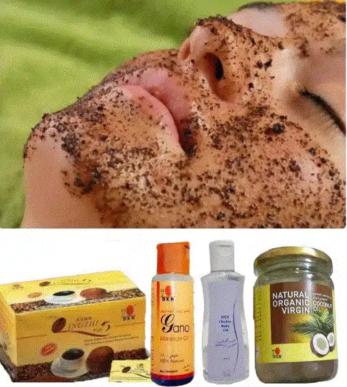 تقشير الوجه بالقهوة السوداء